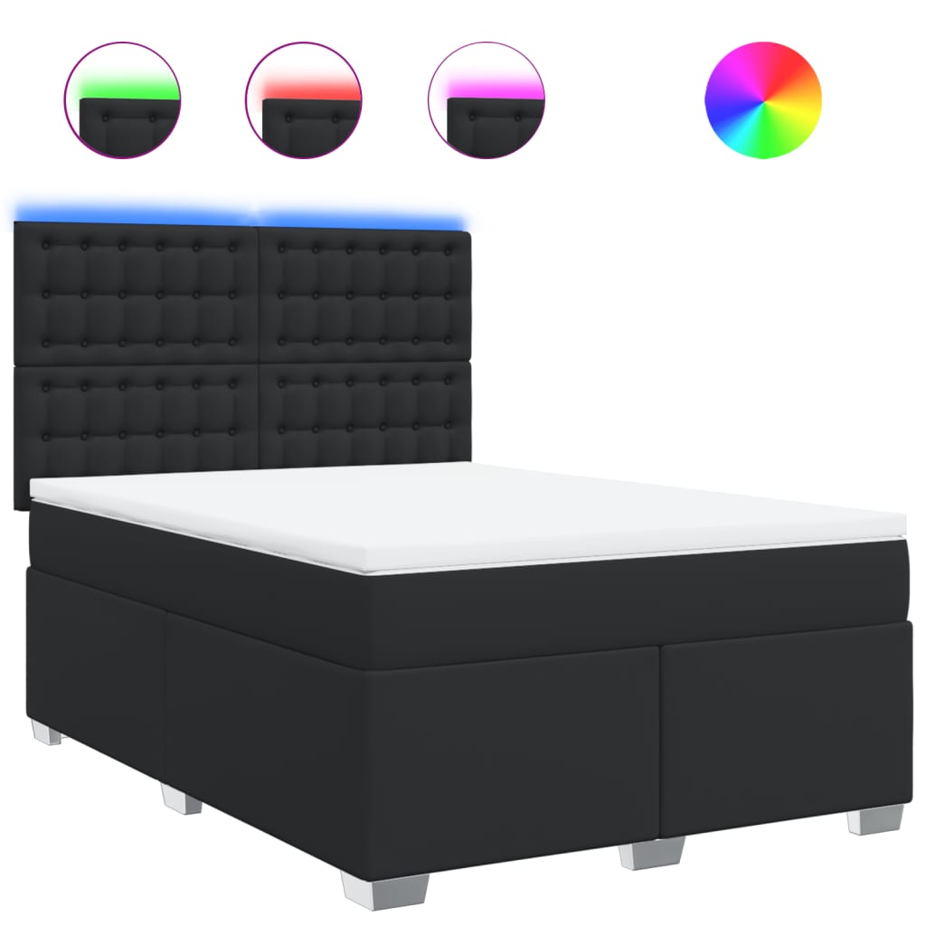 8721102779374_a_en_hd_1 vidaXL Box Spring Bed with Mattress Black Queen Faux Leather - Image 2