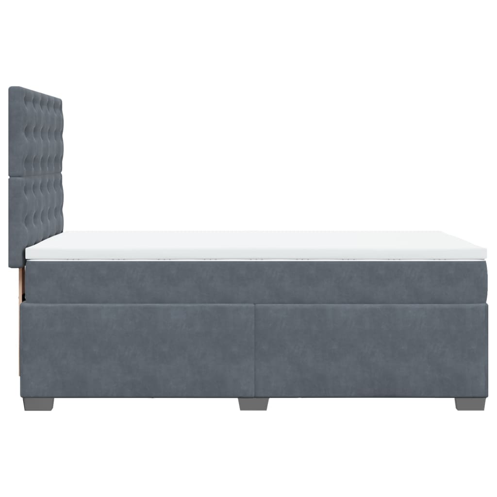 8721102782640_g_en_hd_5 vidaXL Box Spring Bed with Mattress Dark Grey King Single Velvet - Image 7