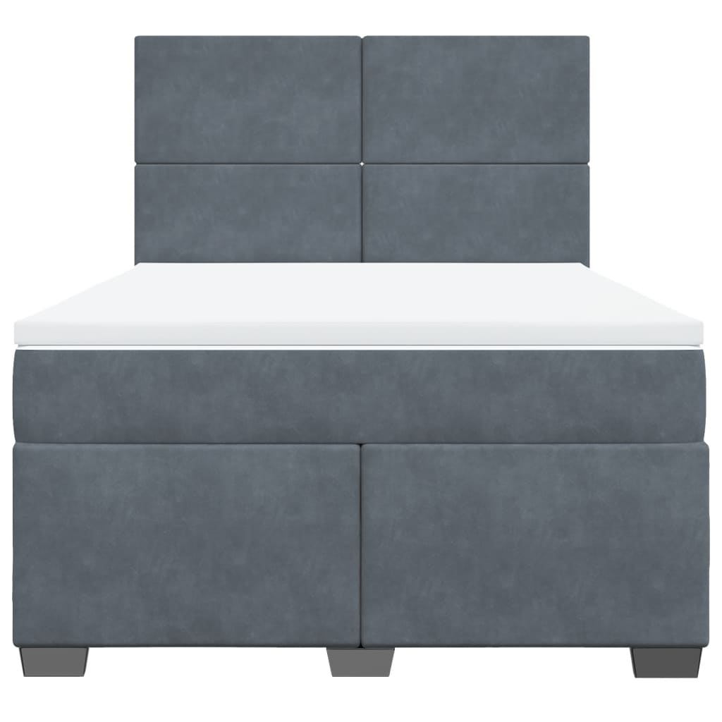 8721102782749_g_en_hd_4 vidaXL Box Spring Bed with Mattress Dark Grey Queen Velvet - Image 6
