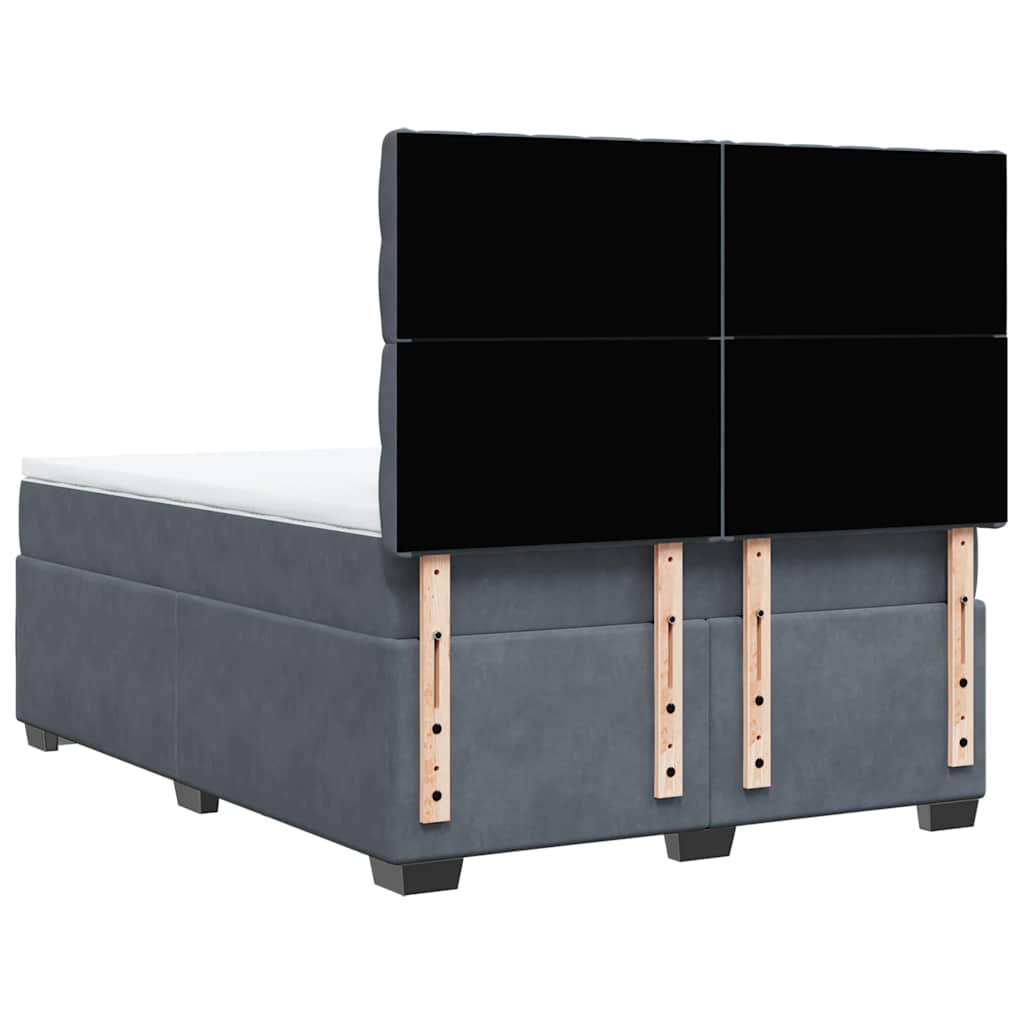 8721102782787_g_en_hd_6 vidaXL Box Spring Bed with Mattress Dark Grey Queen Velvet - Image 8