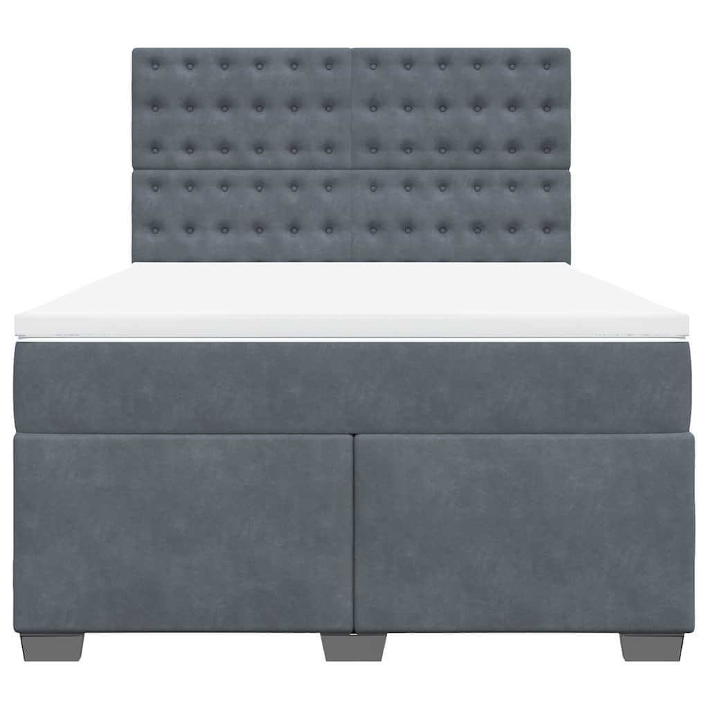 8721102782800_g_en_hd_4 vidaXL Box Spring Bed with Mattress Dark Grey Queen Velvet - Image 6