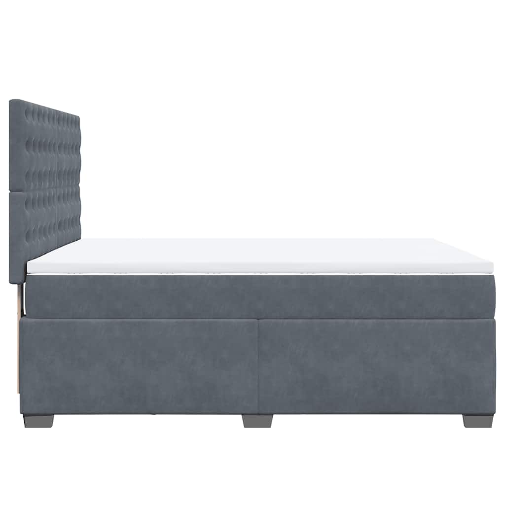 8721102782800_g_en_hd_5 vidaXL Box Spring Bed with Mattress Dark Grey Queen Velvet - Image 7