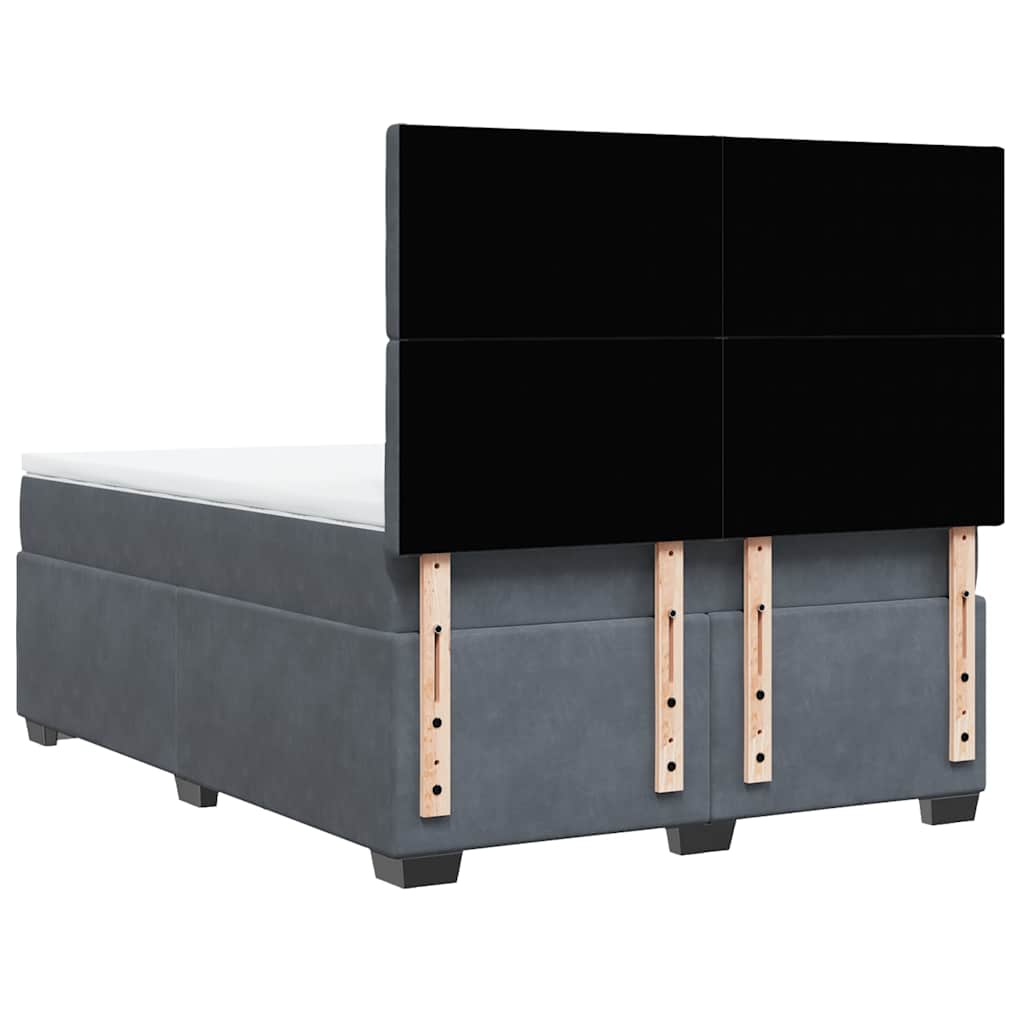 8721102782800_g_en_hd_6 vidaXL Box Spring Bed with Mattress Dark Grey Queen Velvet - Image 8