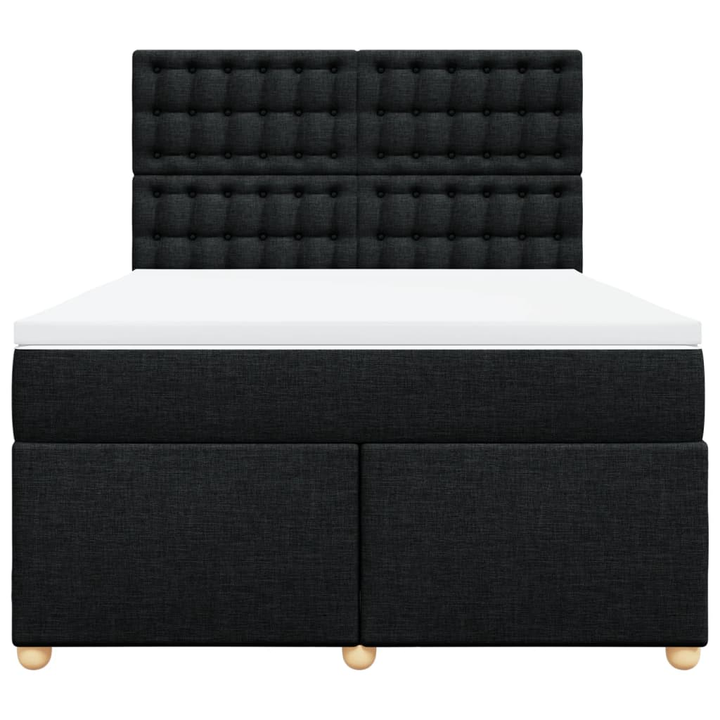 8721102786617_g_en_hd_4 vidaXL Box Spring Bed with Mattress Black Double Fabric - Image 6