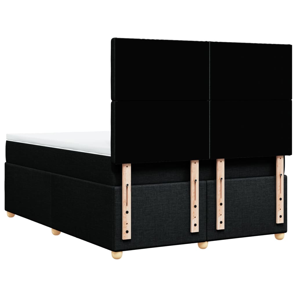 8721102786617_g_en_hd_6 vidaXL Box Spring Bed with Mattress Black Double Fabric - Image 8