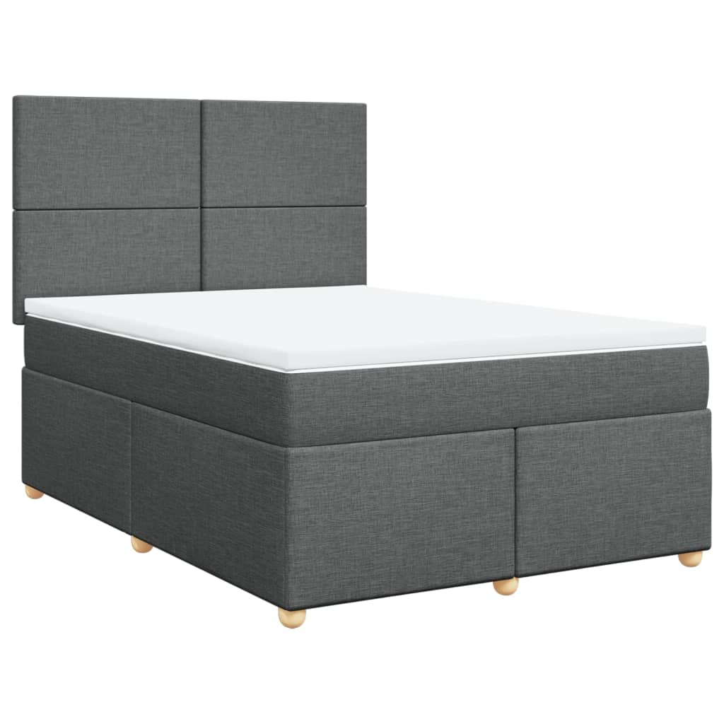 8721102786624_g_en_hd_1 vidaXL Box Spring Bed with Mattress Dark Grey Queen Fabric - Image 3