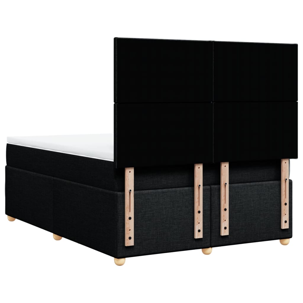 8721102786631_g_en_hd_6 vidaXL Box Spring Bed with Mattress Black Queen Fabric - Image 8