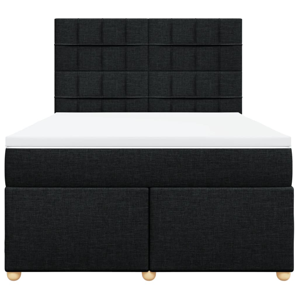 8721102786655_g_en_hd_4 vidaXL Box Spring Bed with Mattress Black Queen Fabric - Image 6