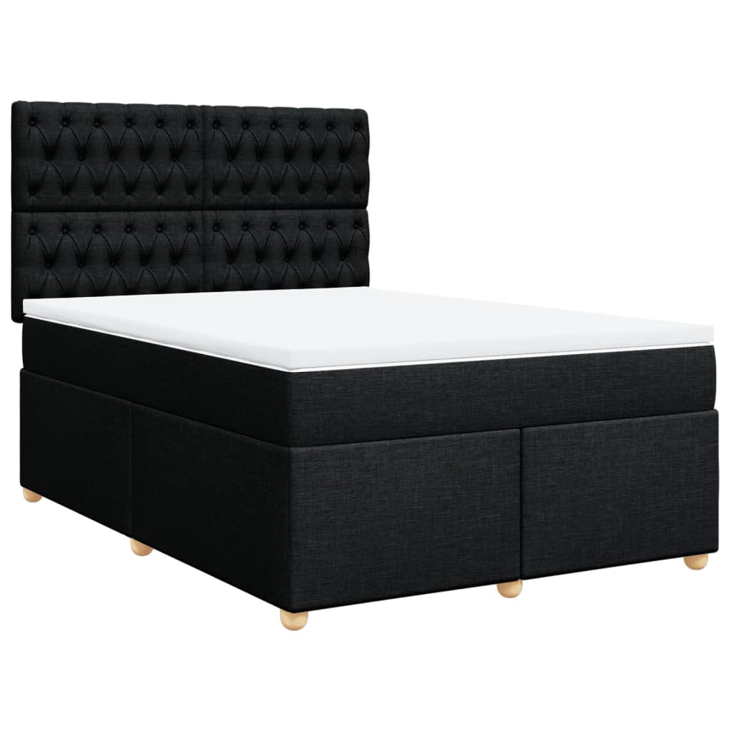 8721102786679_g_en_hd_1 vidaXL Box Spring Bed with Mattress Black Queen Fabric - Image 3