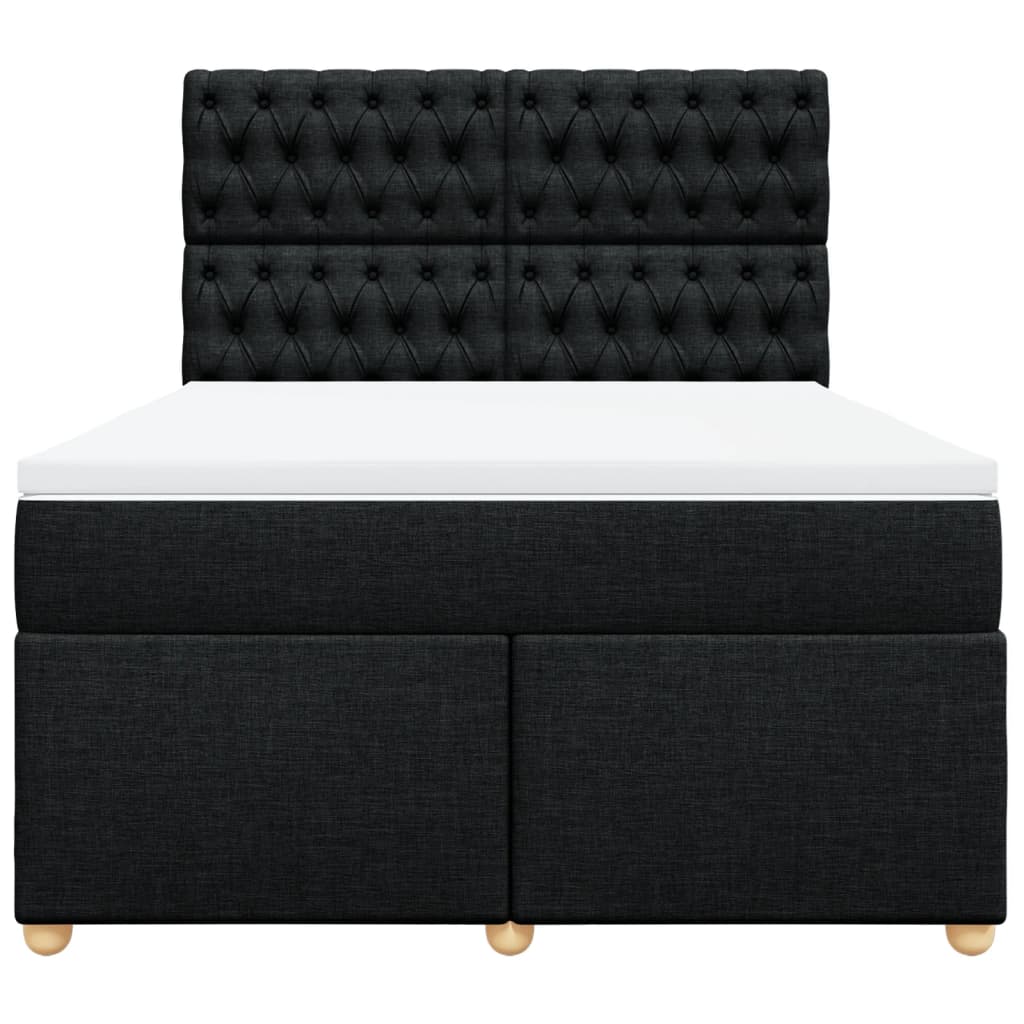 8721102786679_g_en_hd_4 vidaXL Box Spring Bed with Mattress Black Queen Fabric - Image 6