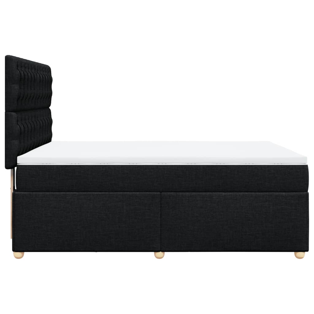 8721102786679_g_en_hd_5 vidaXL Box Spring Bed with Mattress Black Queen Fabric - Image 7