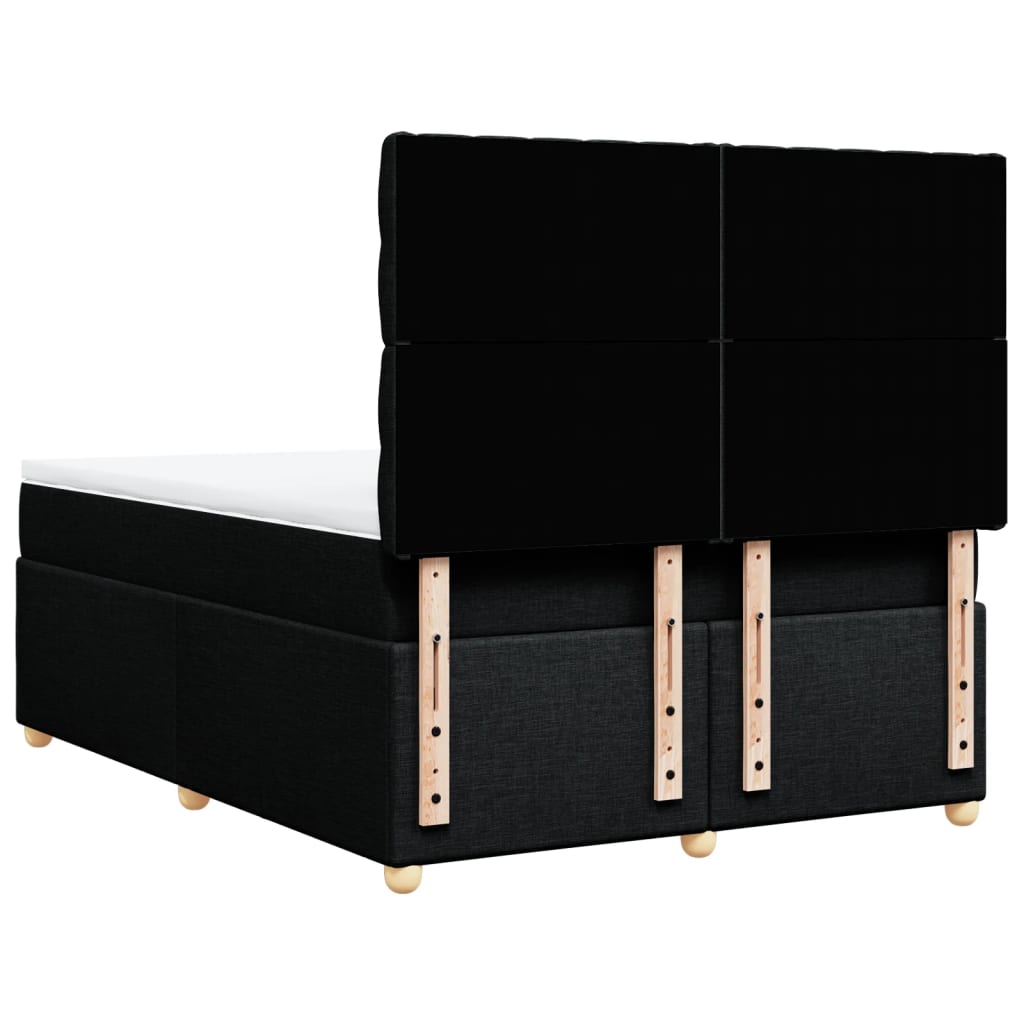 8721102786679_g_en_hd_6 vidaXL Box Spring Bed with Mattress Black Queen Fabric - Image 8