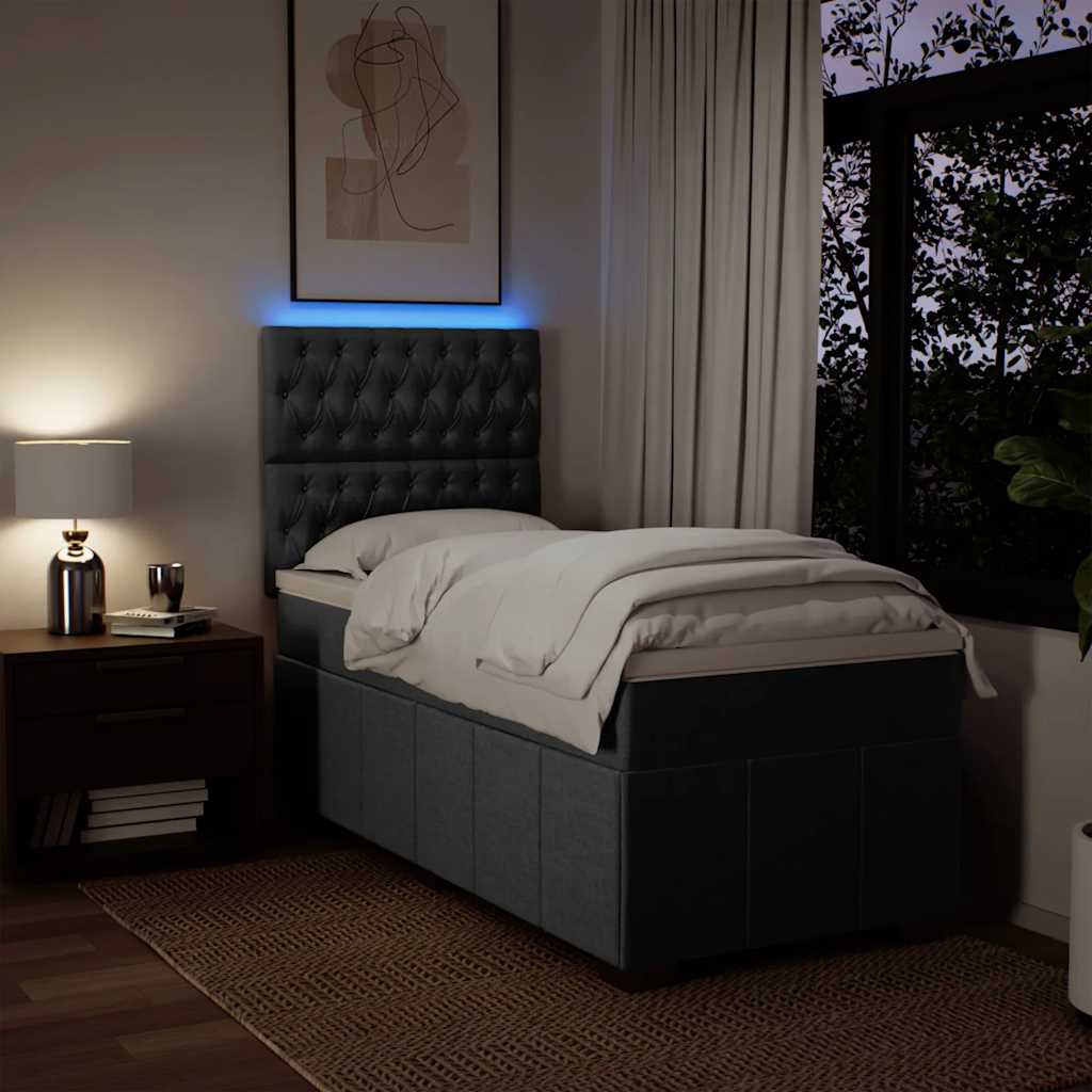 8721102790386_g_en_hd_2 vidaXL Box Spring Bed with Mattress Dark Grey King Single Fabric - Image 4