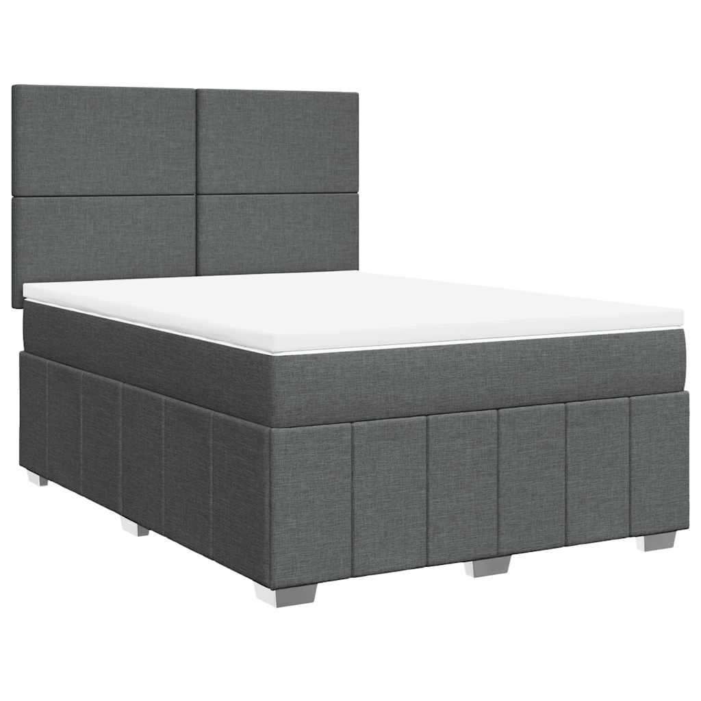 8721102790423_g_en_hd_1 vidaXL Box Spring Bed with Mattress Dark Grey Double Fabric - Image 3