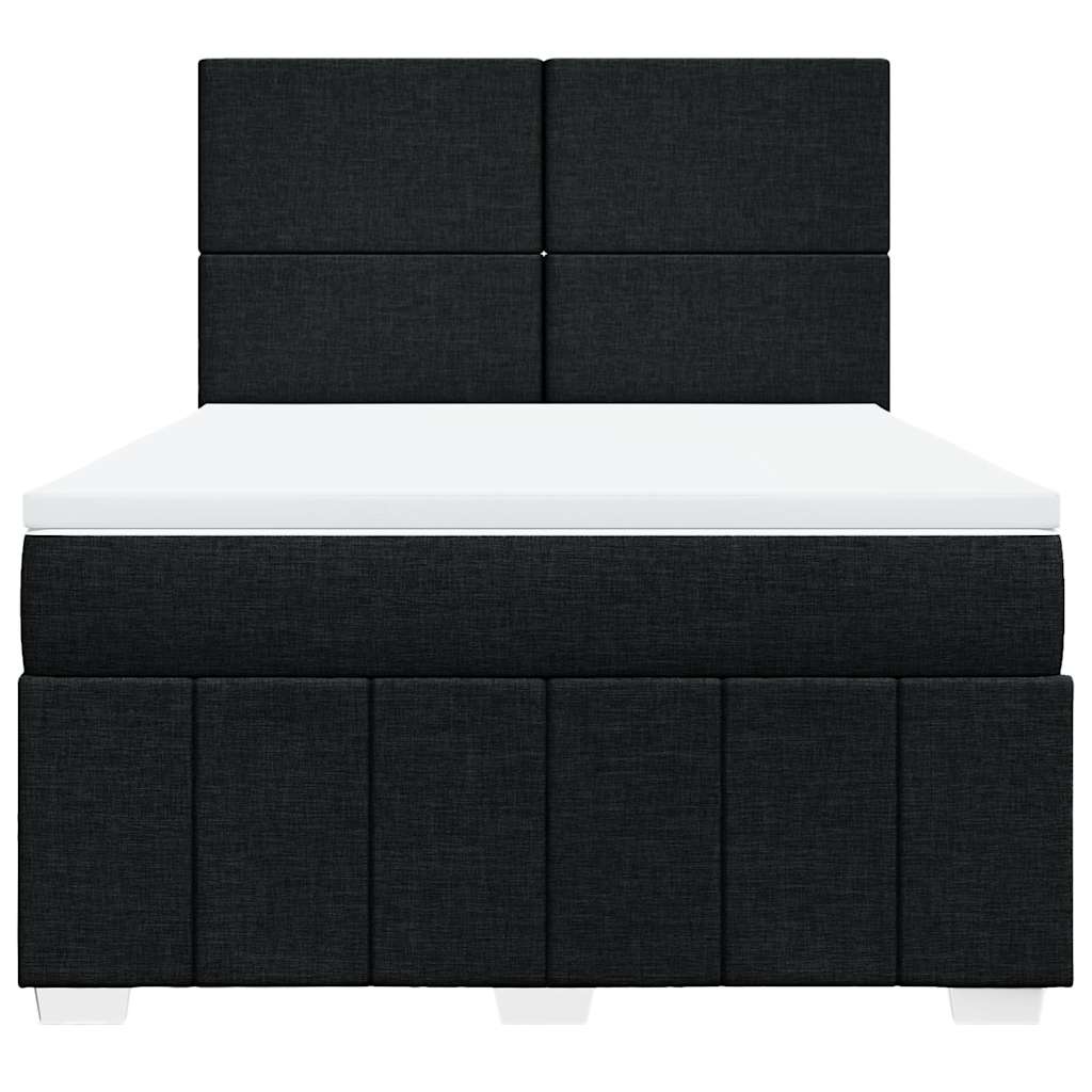 8721102790430_g_en_hd_4 vidaXL Box Spring Bed with Mattress Black Double Fabric - Image 6