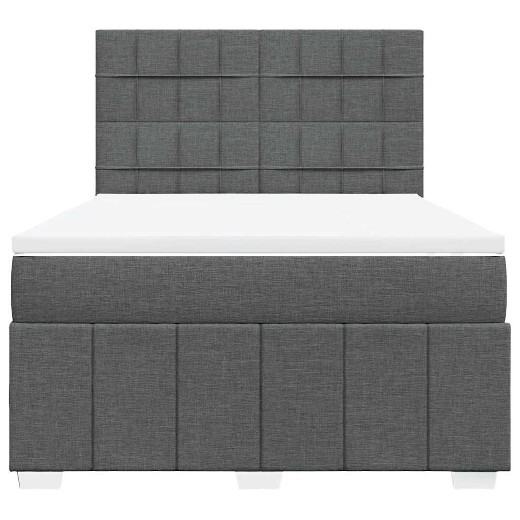 8721102790447_g_en_hd_4 vidaXL Box Spring Bed with Mattress Dark Grey Double Fabric - Image 6