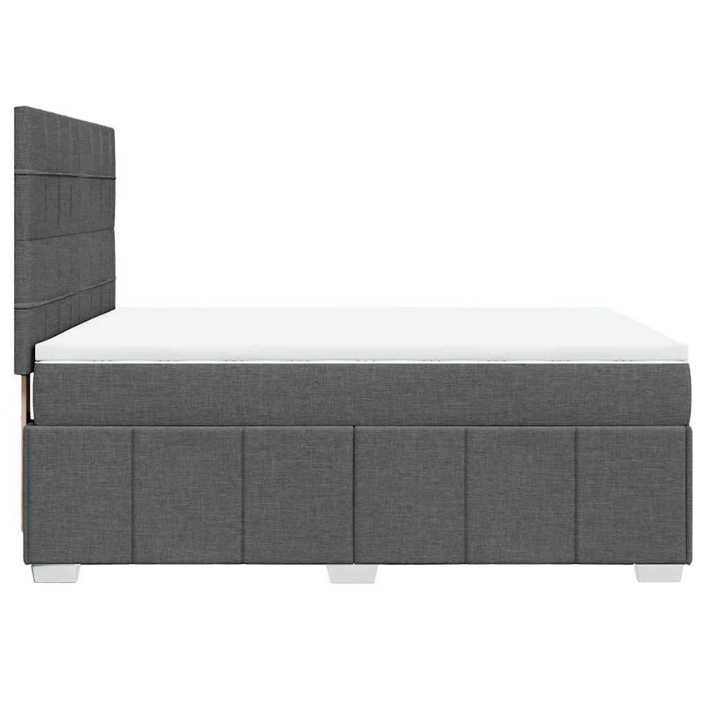 8721102790447_g_en_hd_5 vidaXL Box Spring Bed with Mattress Dark Grey Double Fabric - Image 7