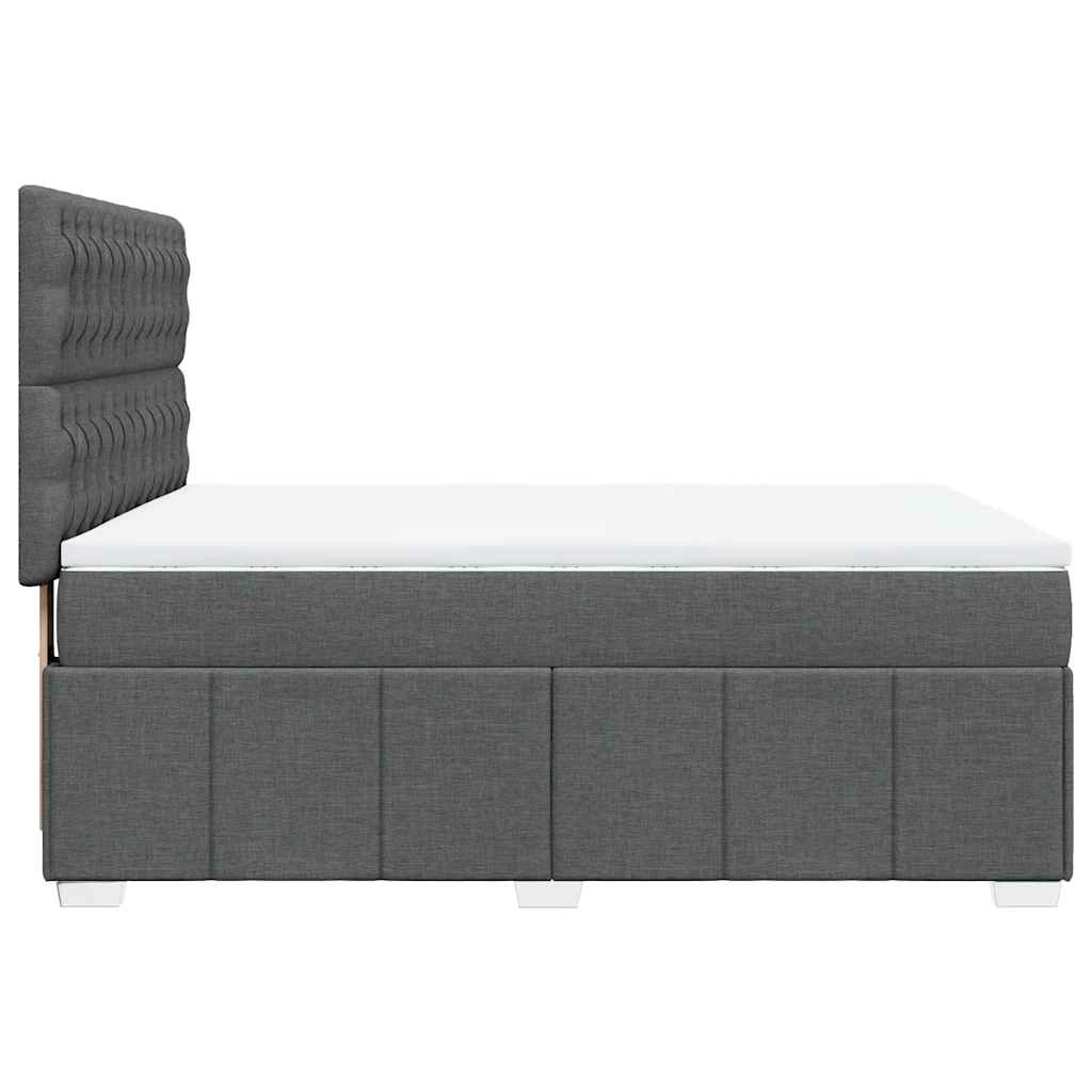 8721102790461_g_en_hd_5 vidaXL Box Spring Bed with Mattress Dark Grey Double Fabric - Image 7