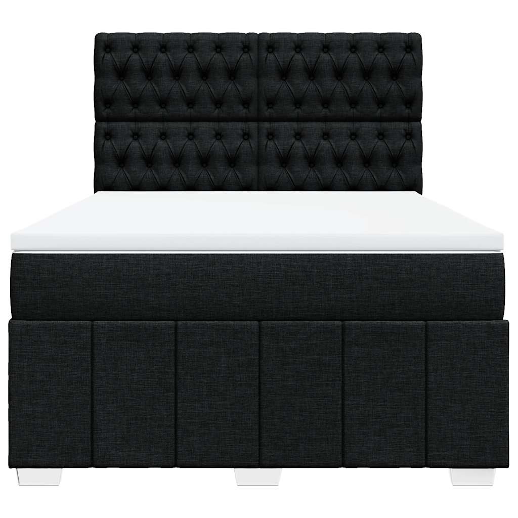 8721102790478_g_en_hd_4 vidaXL Box Spring Bed with Mattress Black Double Fabric - Image 6