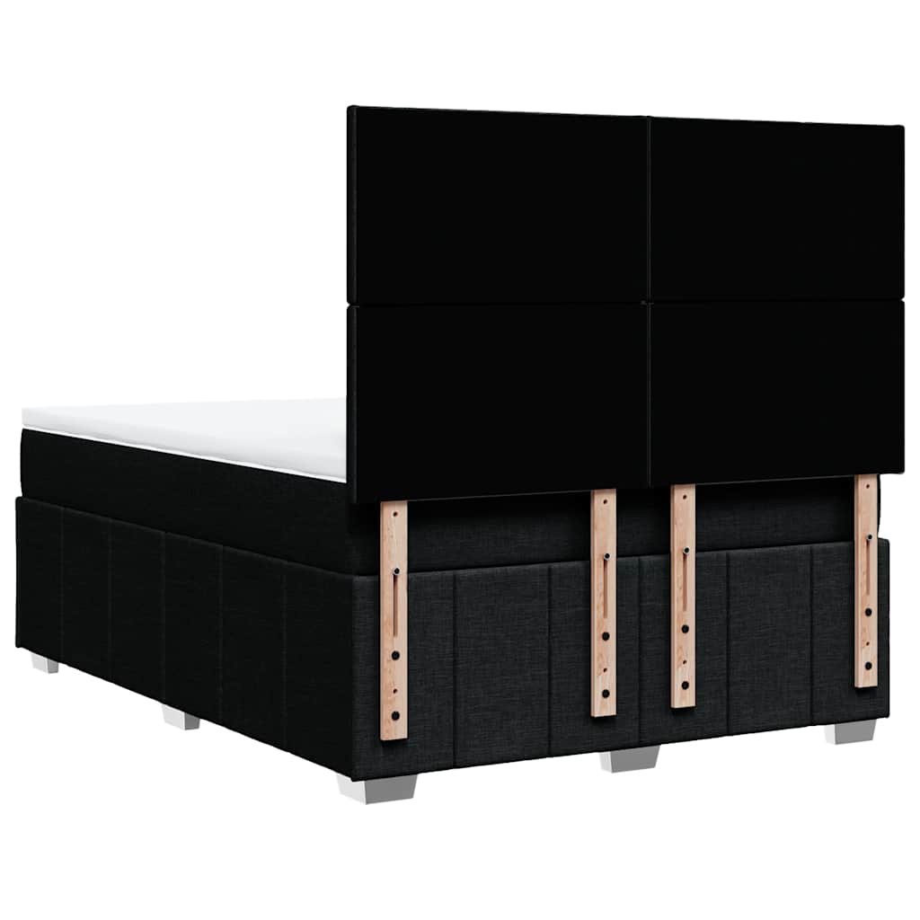 8721102790515_g_en_hd_6 vidaXL Box Spring Bed with Mattress Black Queen Fabric - Image 8