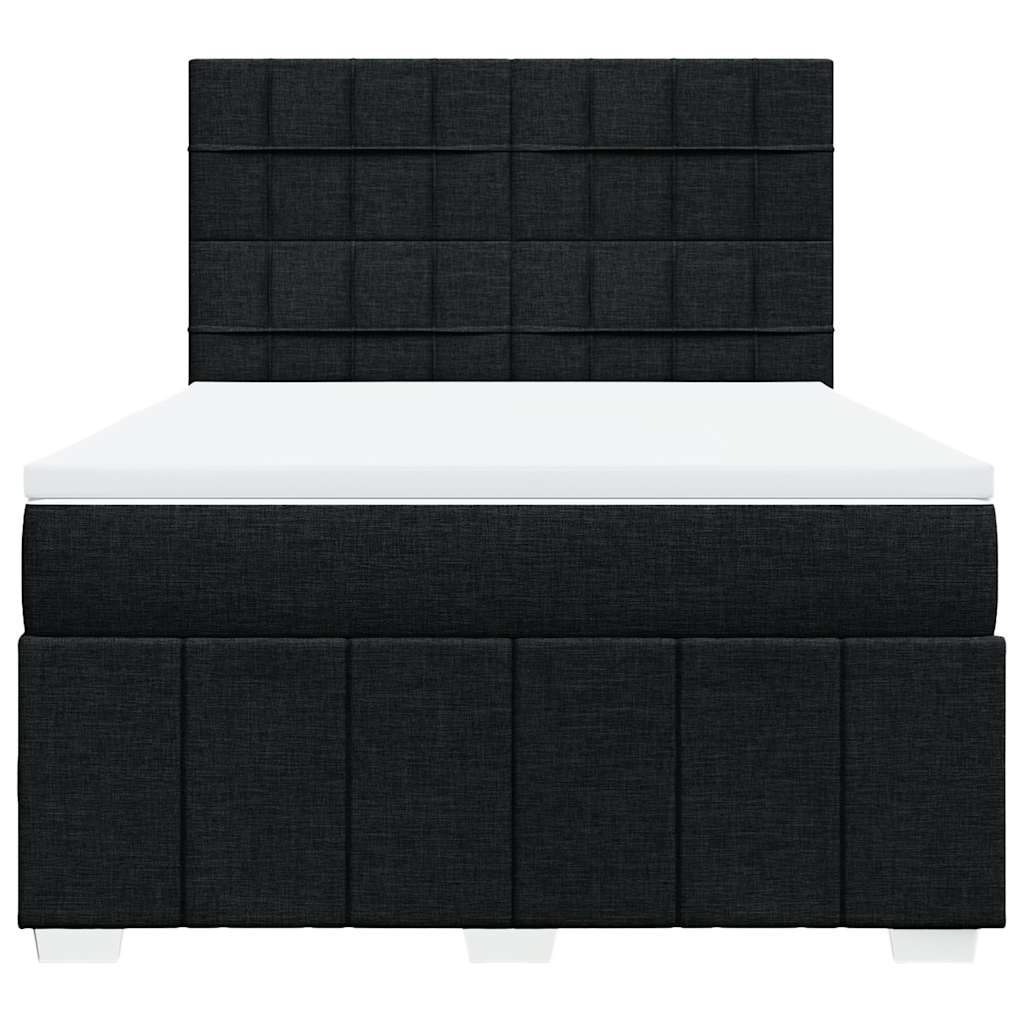 8721102790539_g_en_hd_4 vidaXL Box Spring Bed with Mattress Black Queen Fabric - Image 6