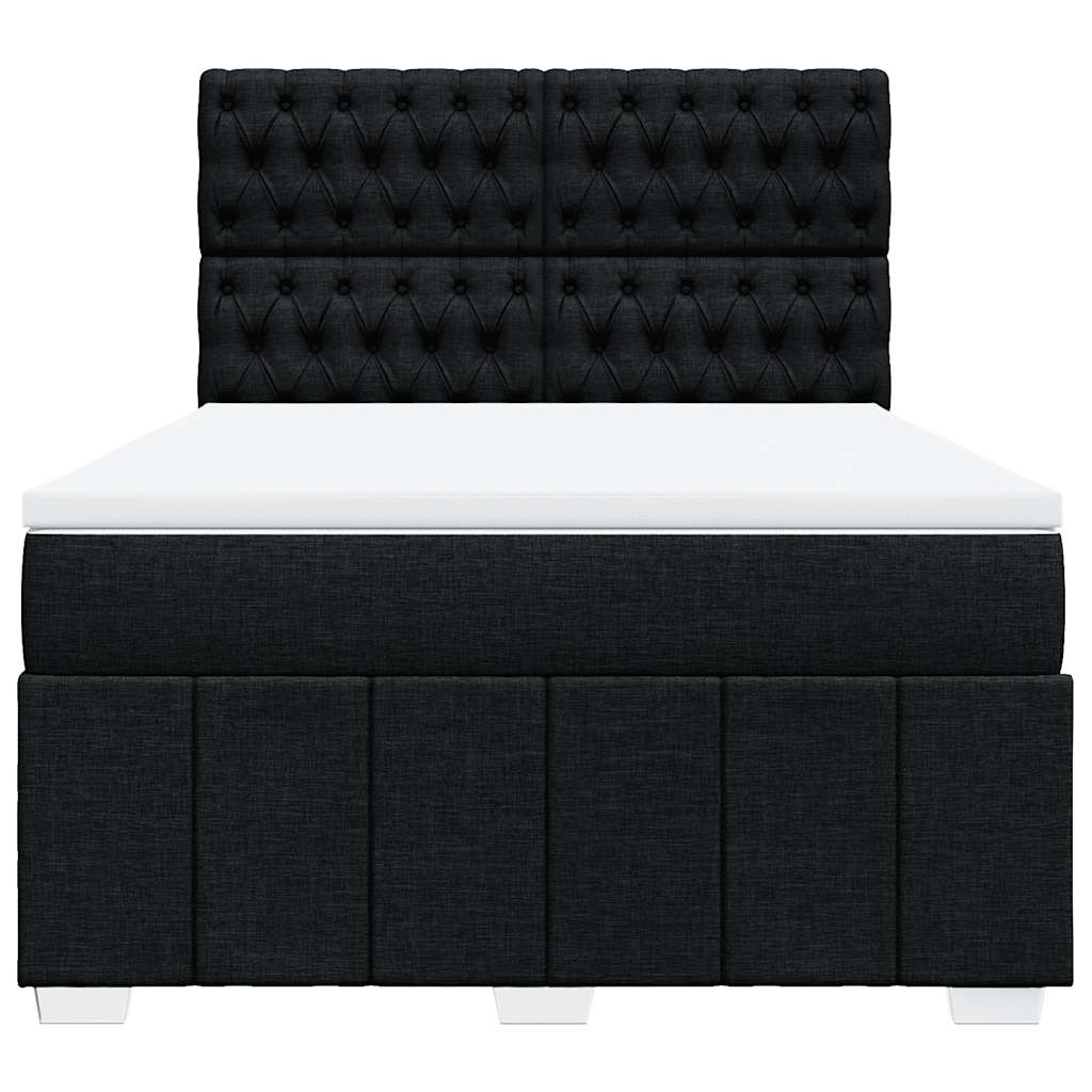 8721102790553_g_en_hd_4 vidaXL Box Spring Bed with Mattress Black Queen Fabric - Image 6