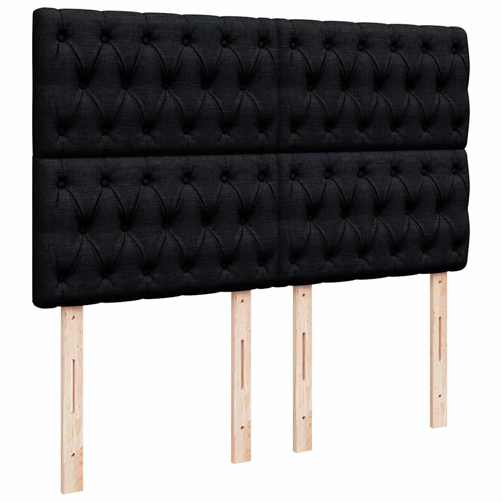 8721102790553_g_en_hd_7 vidaXL Box Spring Bed with Mattress Black Queen Fabric - Image 9