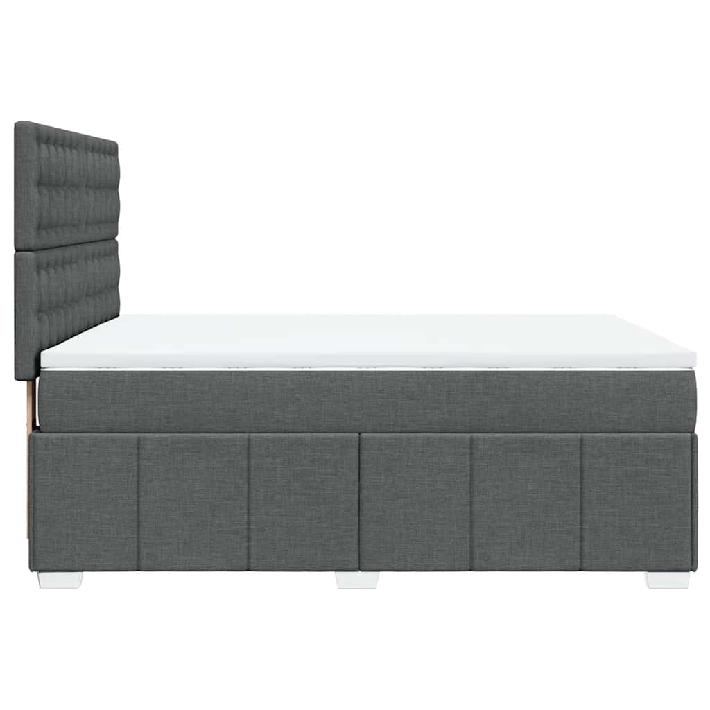 8721102790560_g_en_hd_5 vidaXL Box Spring Bed with Mattress Dark Grey Queen Fabric - Image 7