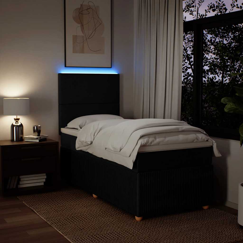 8721102797354_g_en_hd_2 vidaXL Box Spring Bed with Mattress Black King Single Fabric - Image 4