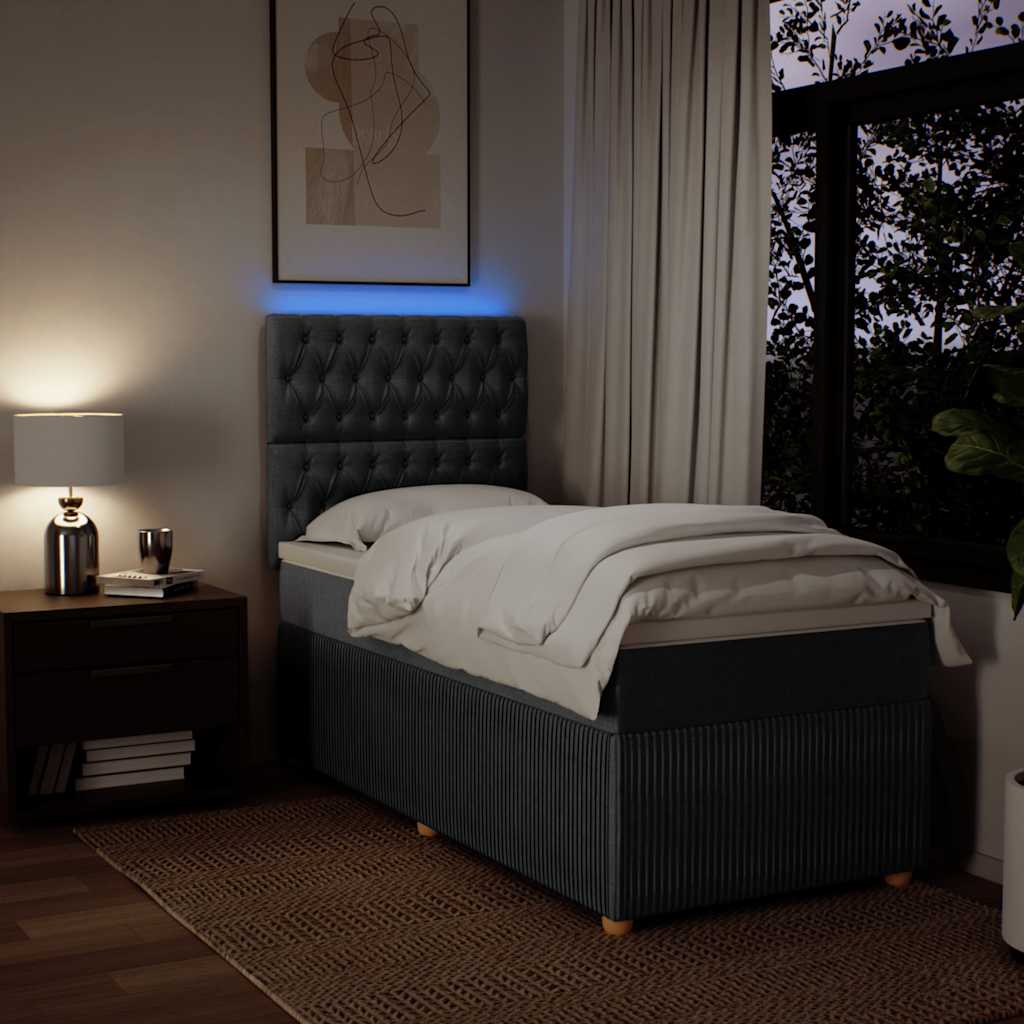 8721102797385_g_en_hd_2 vidaXL Box Spring Bed with Mattress Dark Grey King Single Fabric - Image 4