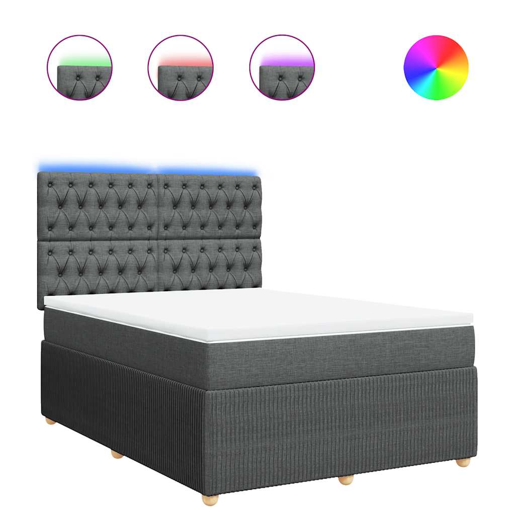 8721102797460_a_en_hd_1 vidaXL Box Spring Bed with Mattress Dark Grey Double Fabric - Image 2