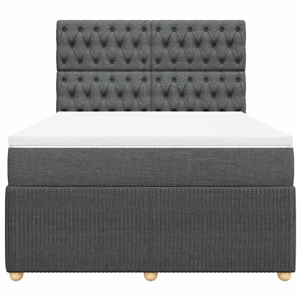 8721102797460_g_en_hd_4 vidaXL Box Spring Bed with Mattress Dark Grey Double Fabric - Image 6