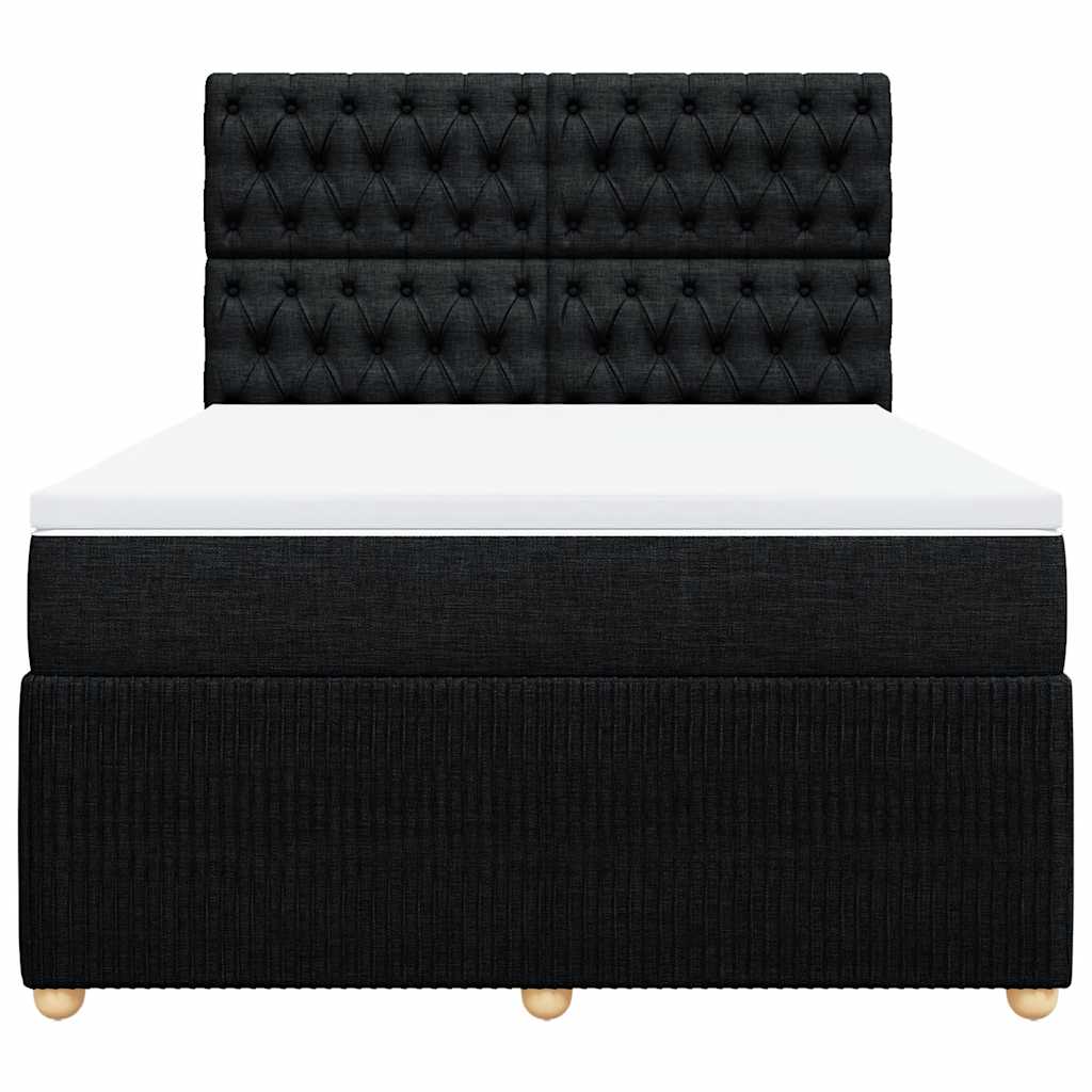 8721102797477_g_en_hd_4 vidaXL Box Spring Bed with Mattress Black Double Fabric - Image 6