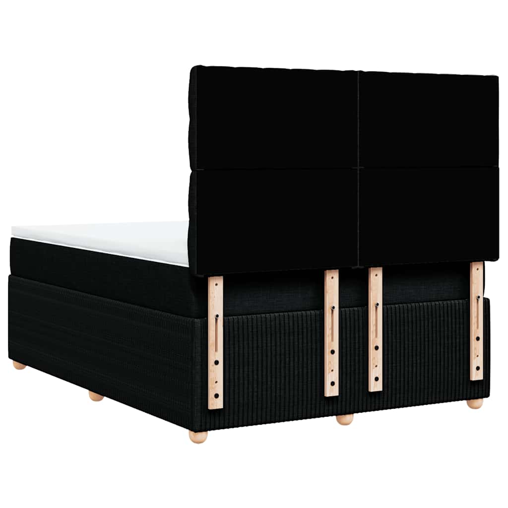 8721102797477_g_en_hd_6 vidaXL Box Spring Bed with Mattress Black Double Fabric - Image 8