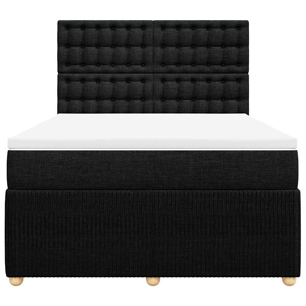 8721102797491_g_en_hd_4 vidaXL Box Spring Bed with Mattress Black Double Fabric - Image 6