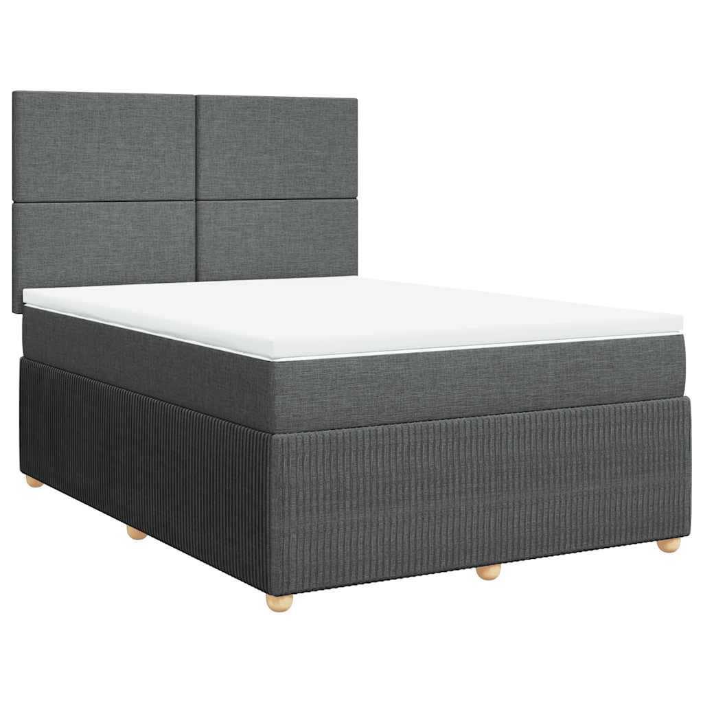 8721102797507_g_en_hd_1 vidaXL Box Spring Bed with Mattress Dark Grey Queen Fabric - Image 3
