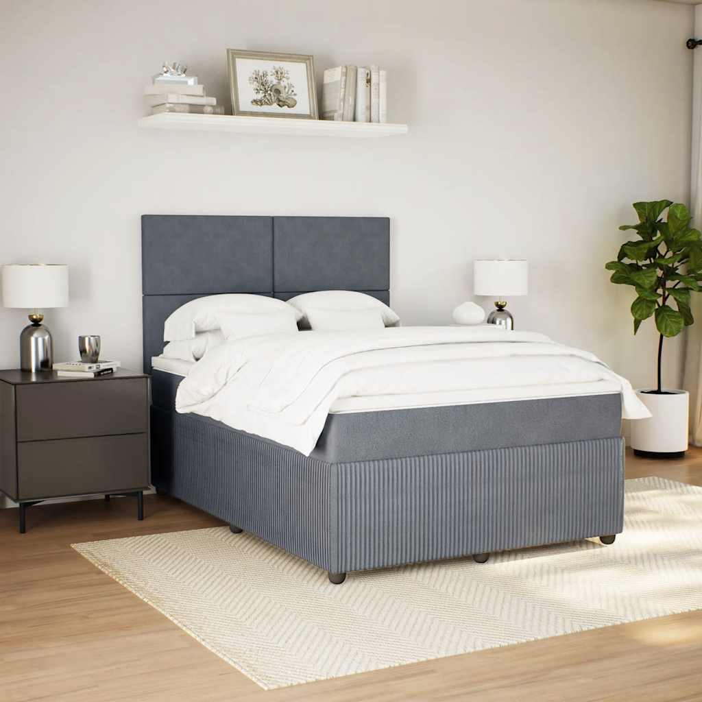 8721102797514_g_en_hd_3 vidaXL Box Spring Bed with Mattress Black Queen Fabric - Image 5