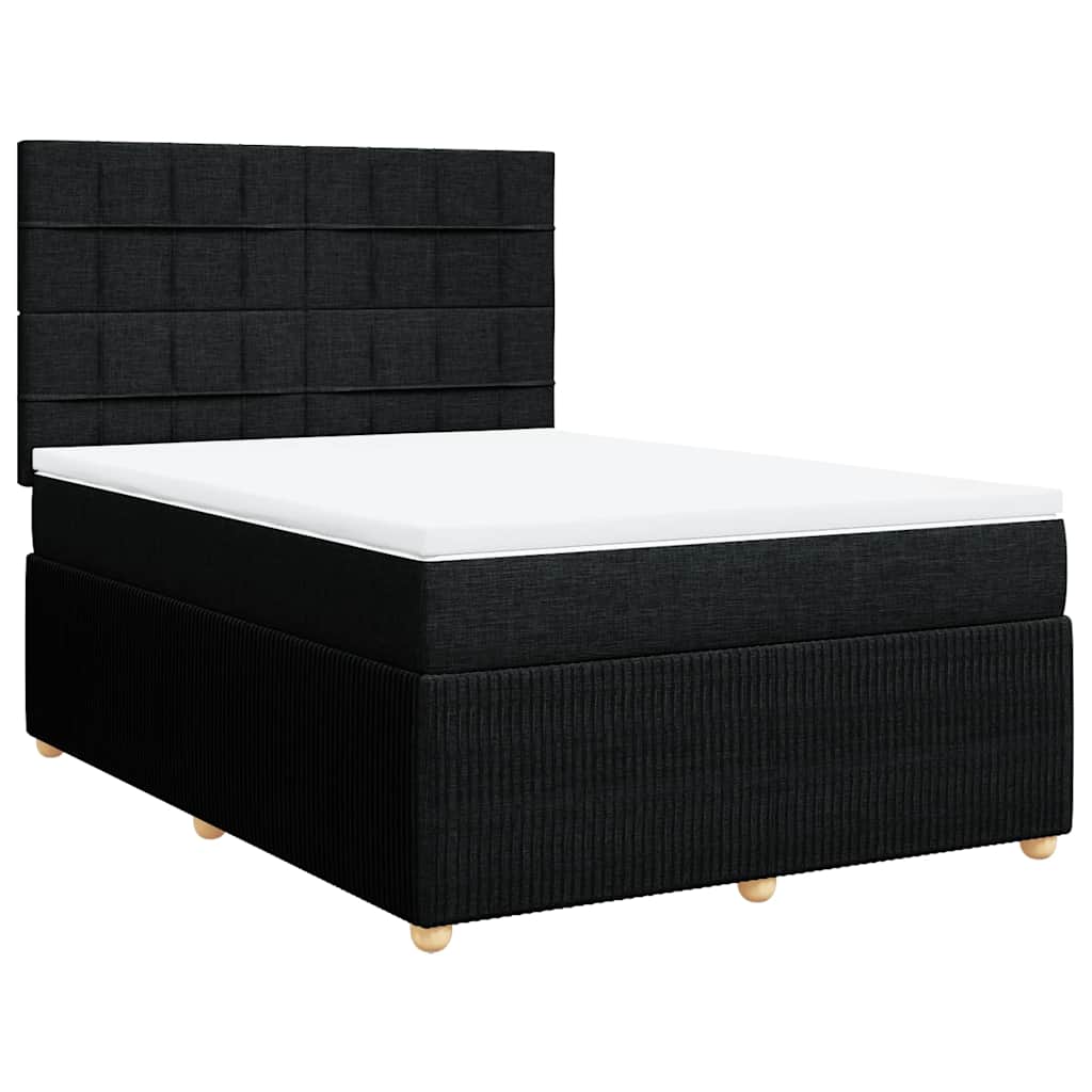 8721102797538_g_en_hd_1 vidaXL Box Spring Bed with Mattress Black Queen Fabric - Image 3