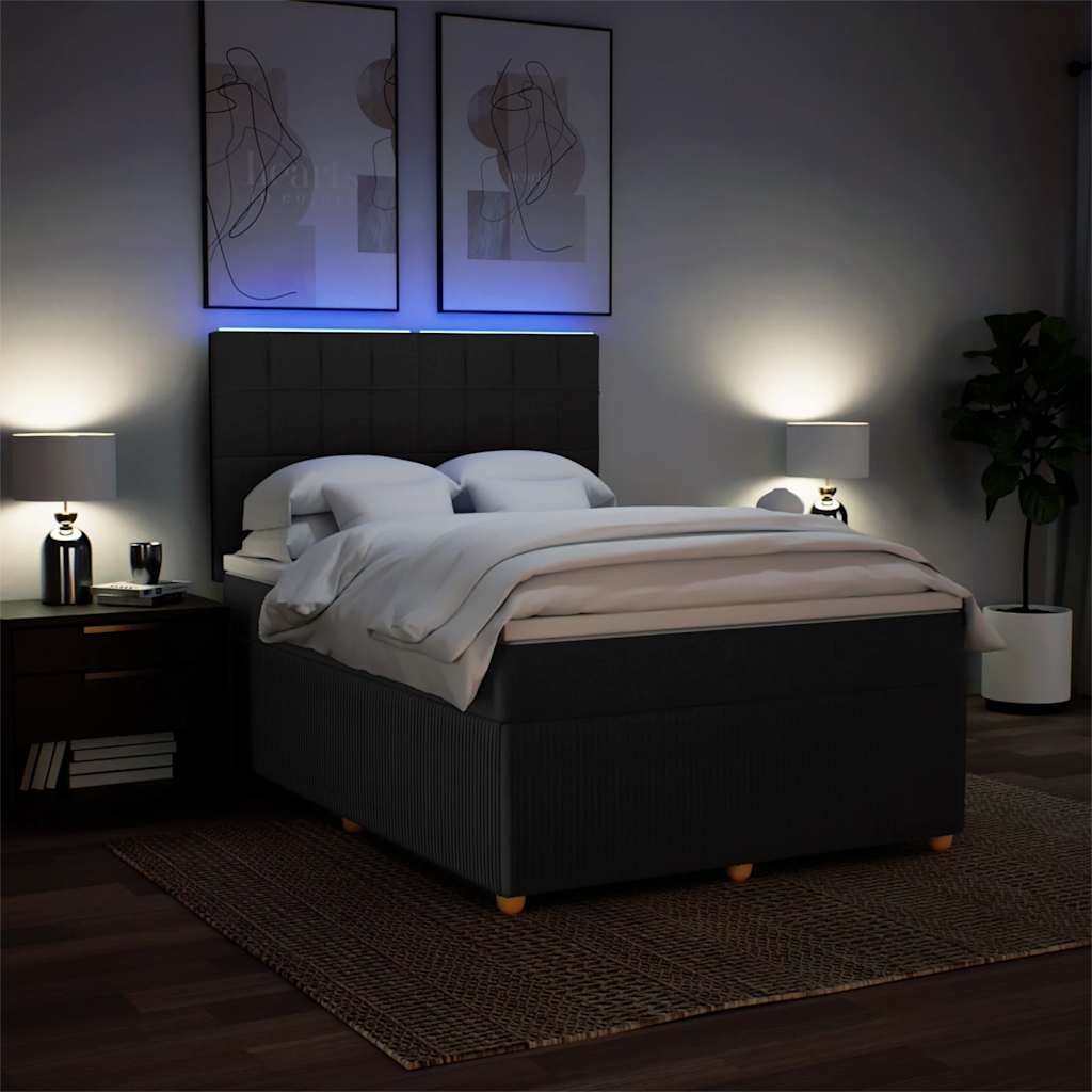 8721102797538_g_en_hd_2 vidaXL Box Spring Bed with Mattress Black Queen Fabric - Image 4