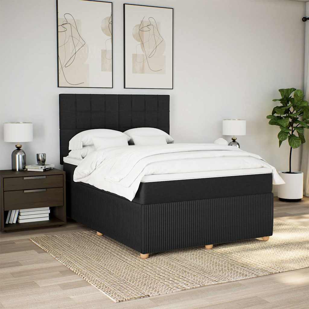 8721102797538_g_en_hd_3 vidaXL Box Spring Bed with Mattress Black Queen Fabric - Image 5