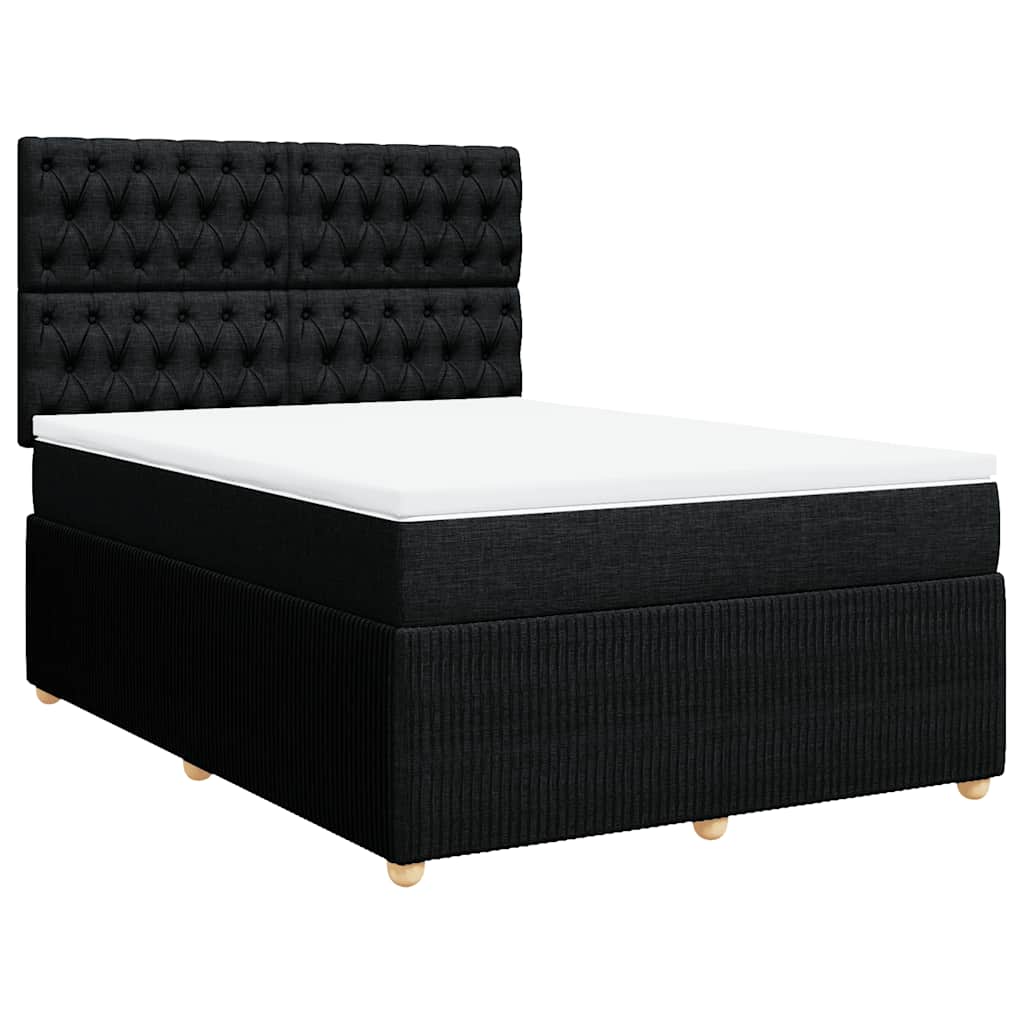 8721102797552_g_en_hd_1 vidaXL Box Spring Bed with Mattress Black Queen Fabric - Image 3
