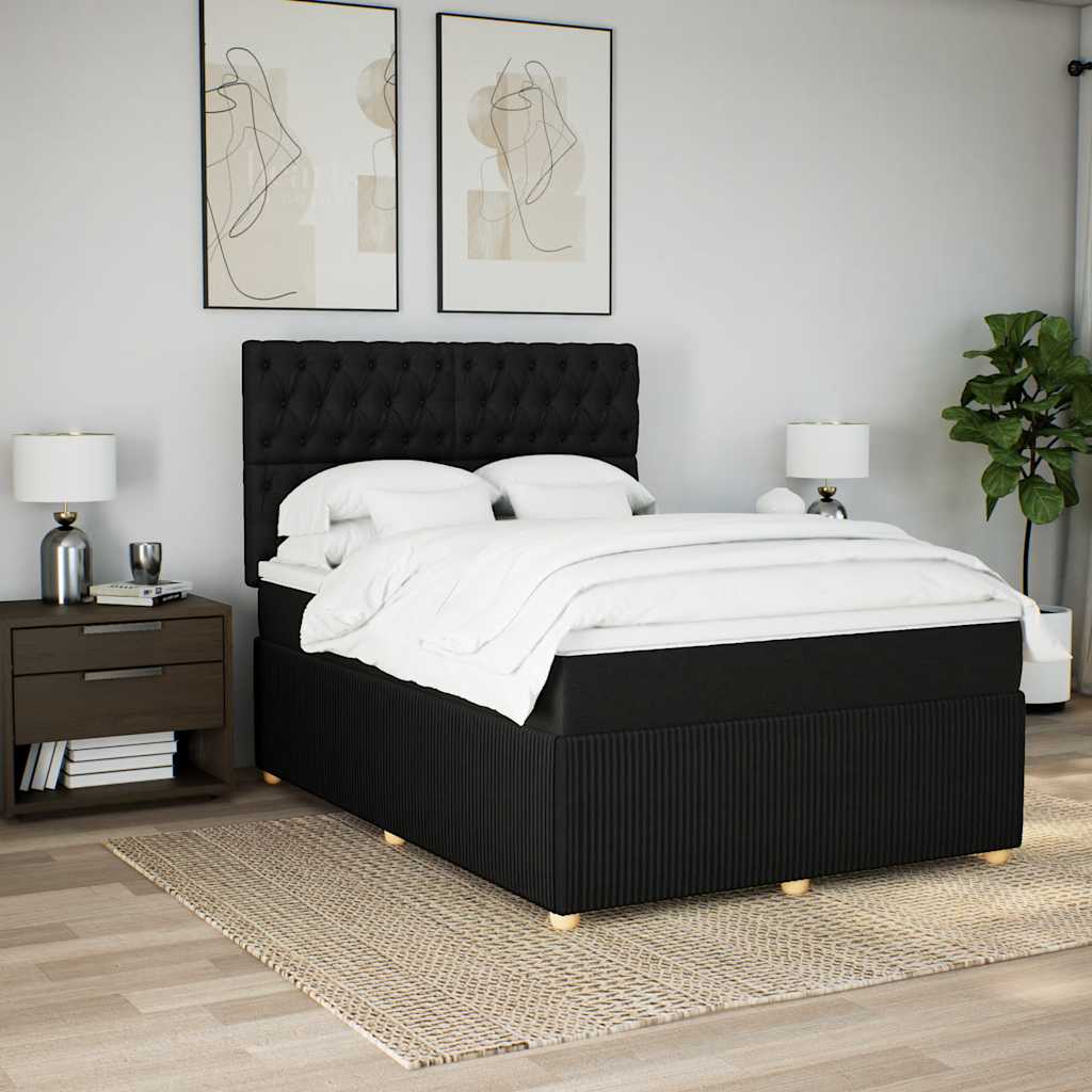 8721102797552_g_en_hd_3 vidaXL Box Spring Bed with Mattress Black Queen Fabric - Image 5