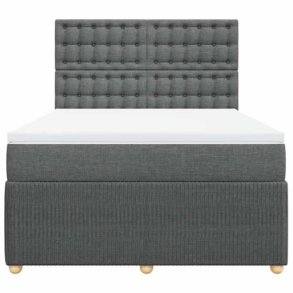 8721102797569_g_en_hd_4 vidaXL Box Spring Bed with Mattress Dark Grey Queen Fabric - Image 6