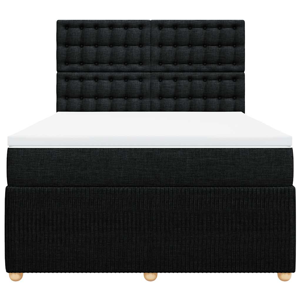 8721102797576_g_en_hd_4 vidaXL Box Spring Bed with Mattress Black Queen Fabric - Image 6