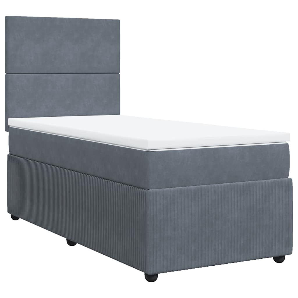 8721102797668_g_en_hd_1 vidaXL Box Spring Bed with Mattress Dark Grey King Single Velvet - Image 3