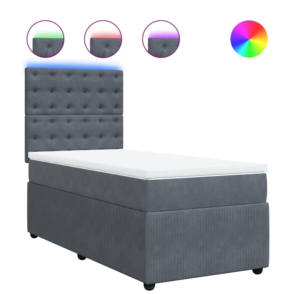 8721102797729_a_en_hd_1 vidaXL Box Spring Bed with Mattress Dark Grey King Single Velvet - Image 2