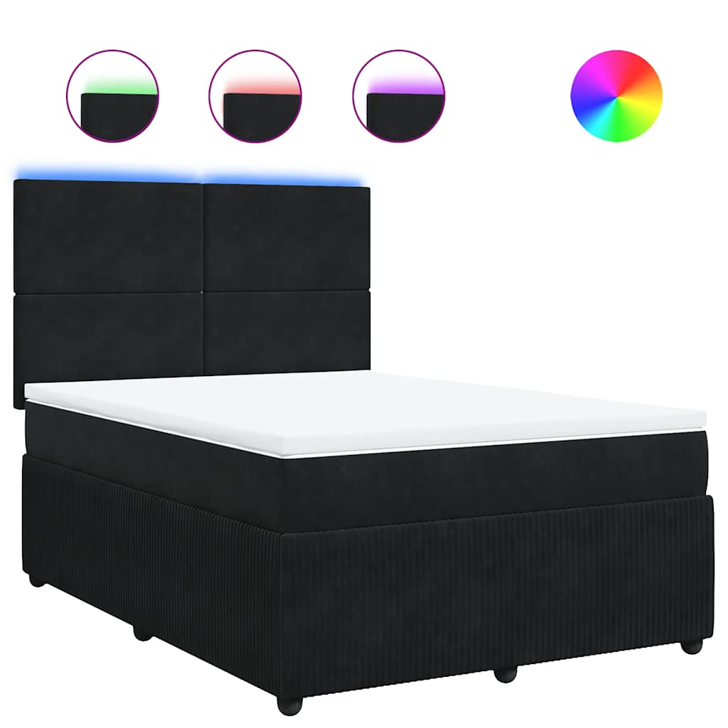 8721102797835_a_en_hd_1 vidaXL Box Spring Bed with Mattress Black Queen Velvet - Image 2
