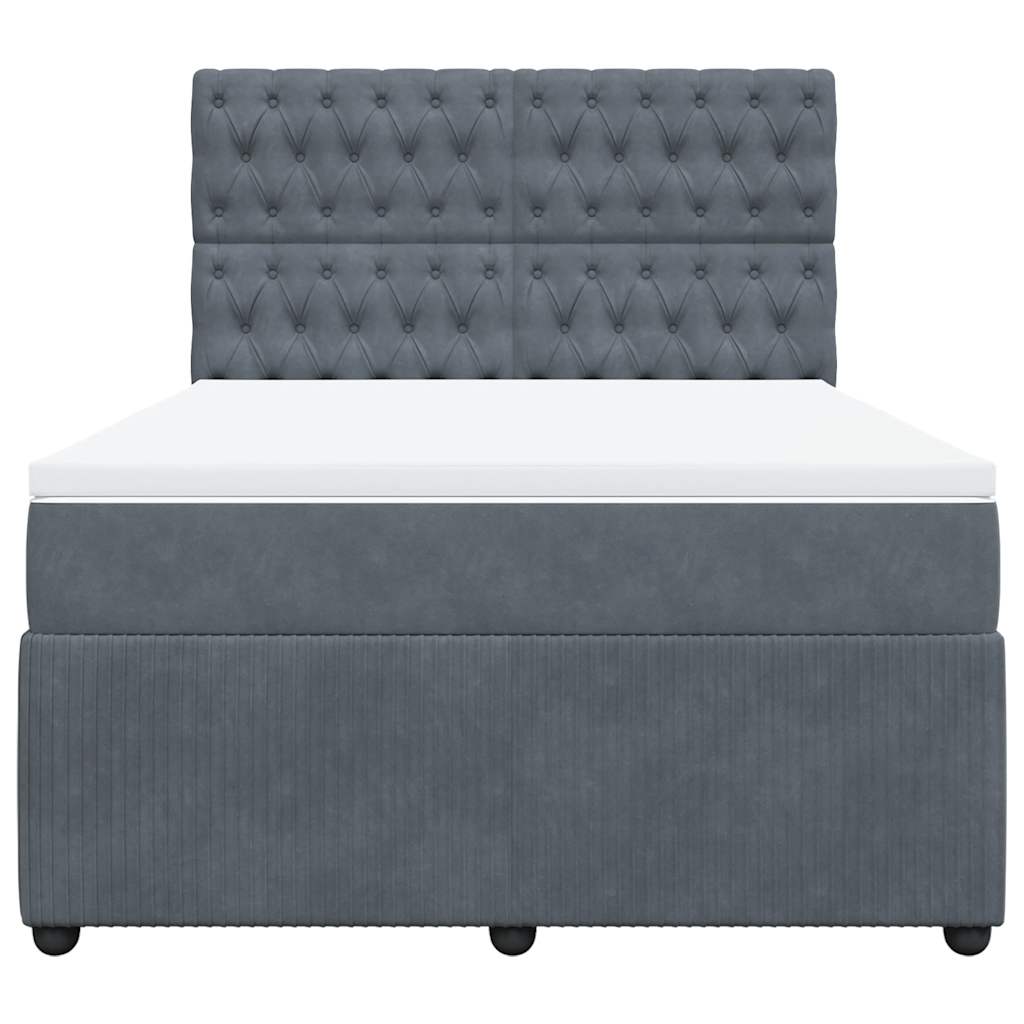 8721102797866_g_en_hd_4 vidaXL Box Spring Bed with Mattress Dark Grey Queen Velvet - Image 6