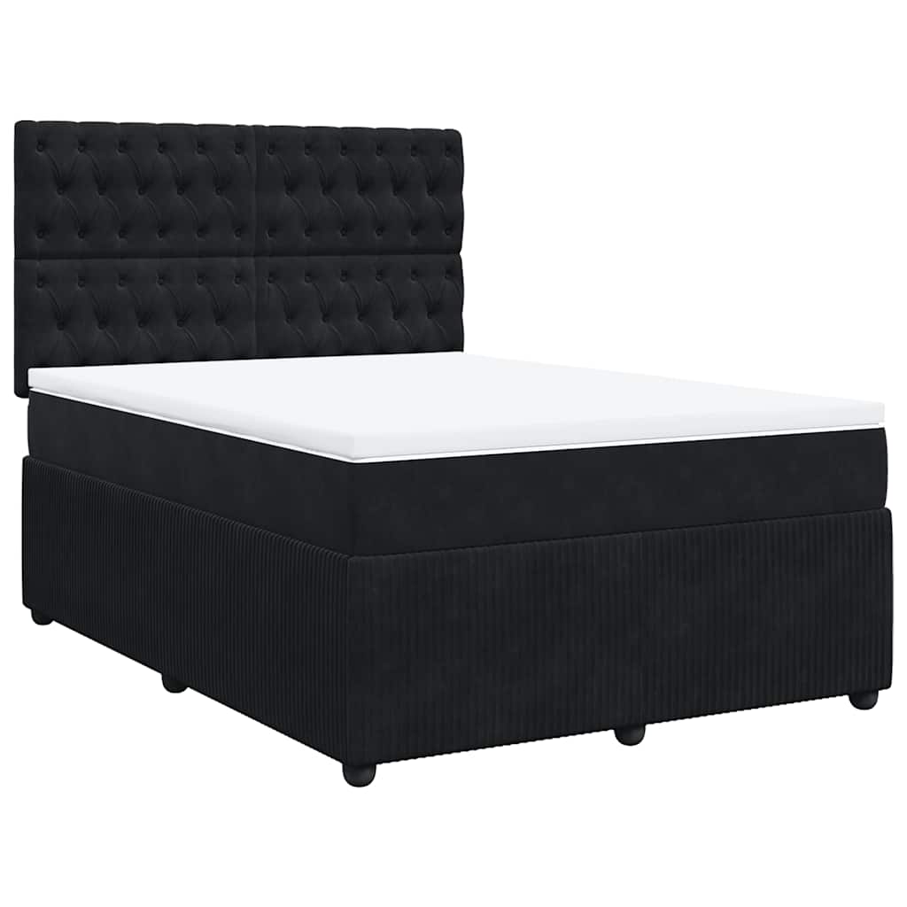 8721102797873_g_en_hd_1 vidaXL Box Spring Bed with Mattress Black Queen Velvet - Image 3