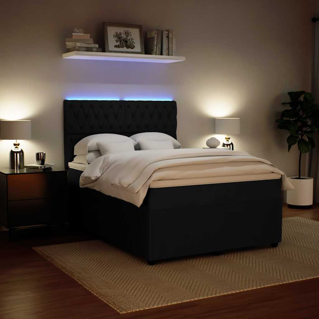 8721102797873_g_en_hd_3 vidaXL Box Spring Bed with Mattress Black Queen Velvet - Image 5